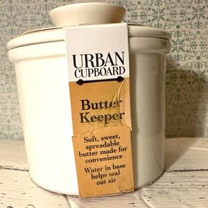 White Butter Keeper by Urban Cupboard Butter crock